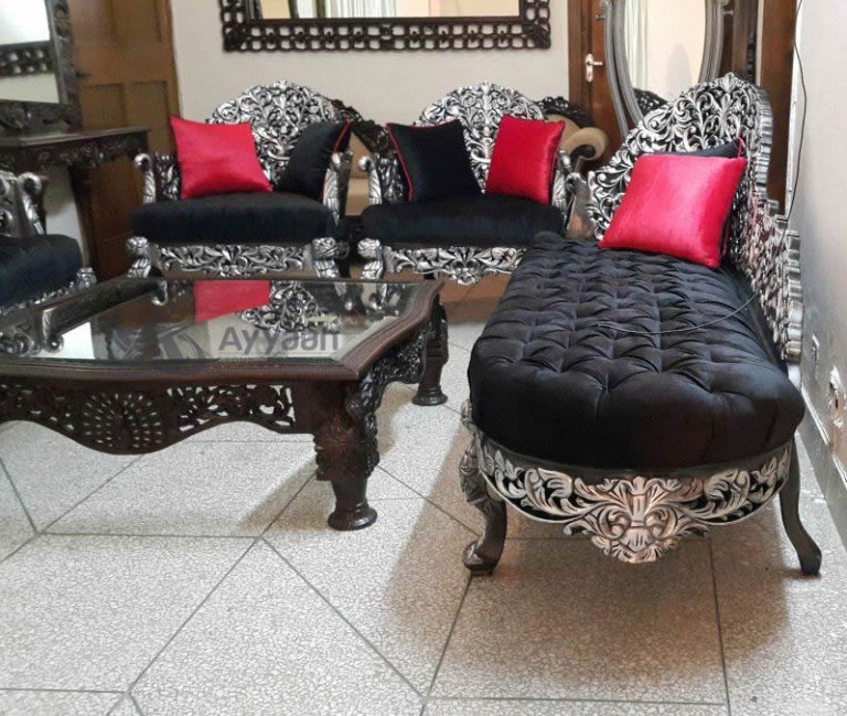 Chinioti Indian Sofa Set 01 Ayyaan Group